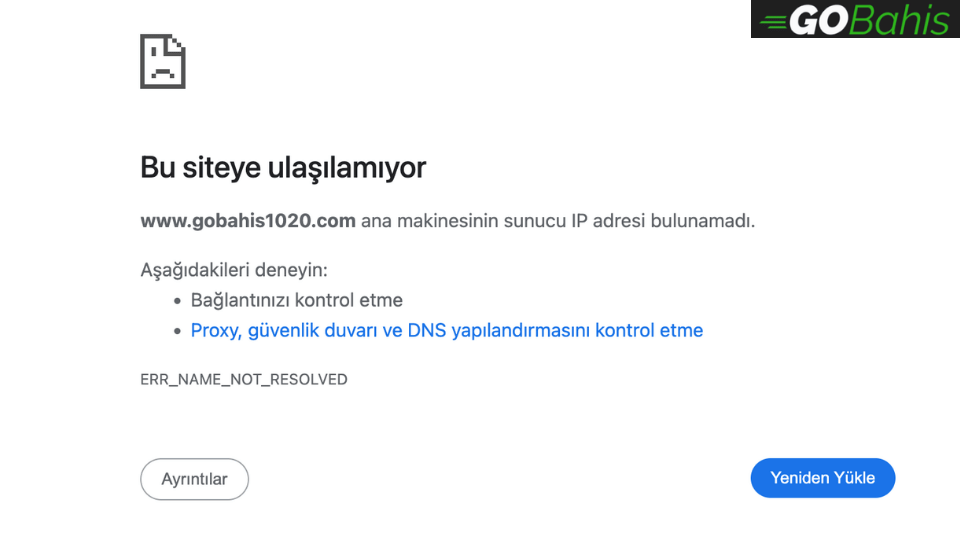 gobahis neden açılmıyor